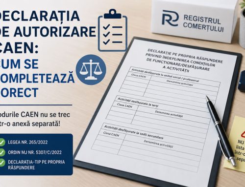 Declarația de autorizare CAEN: cum se completează corect.